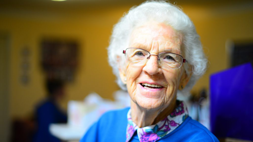 older women in nursing home
