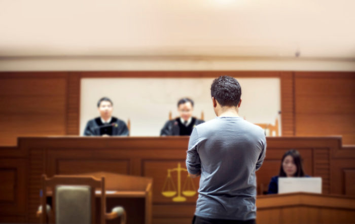 man appeals in court