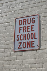 drug free school zone sign