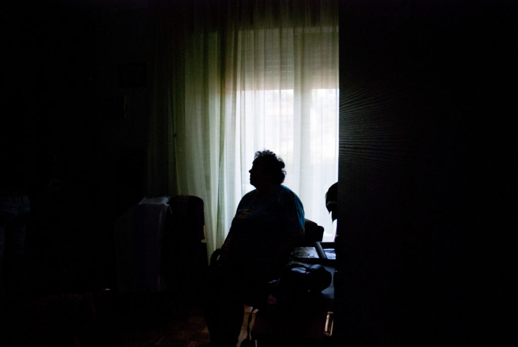 old woman sad case