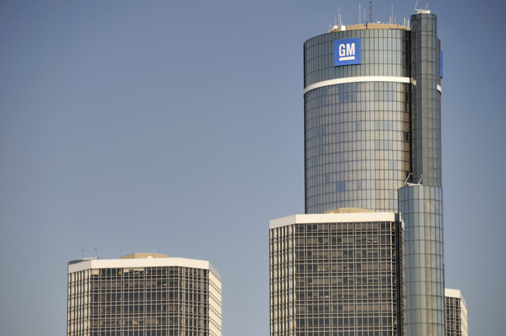General Motors' building towering over all