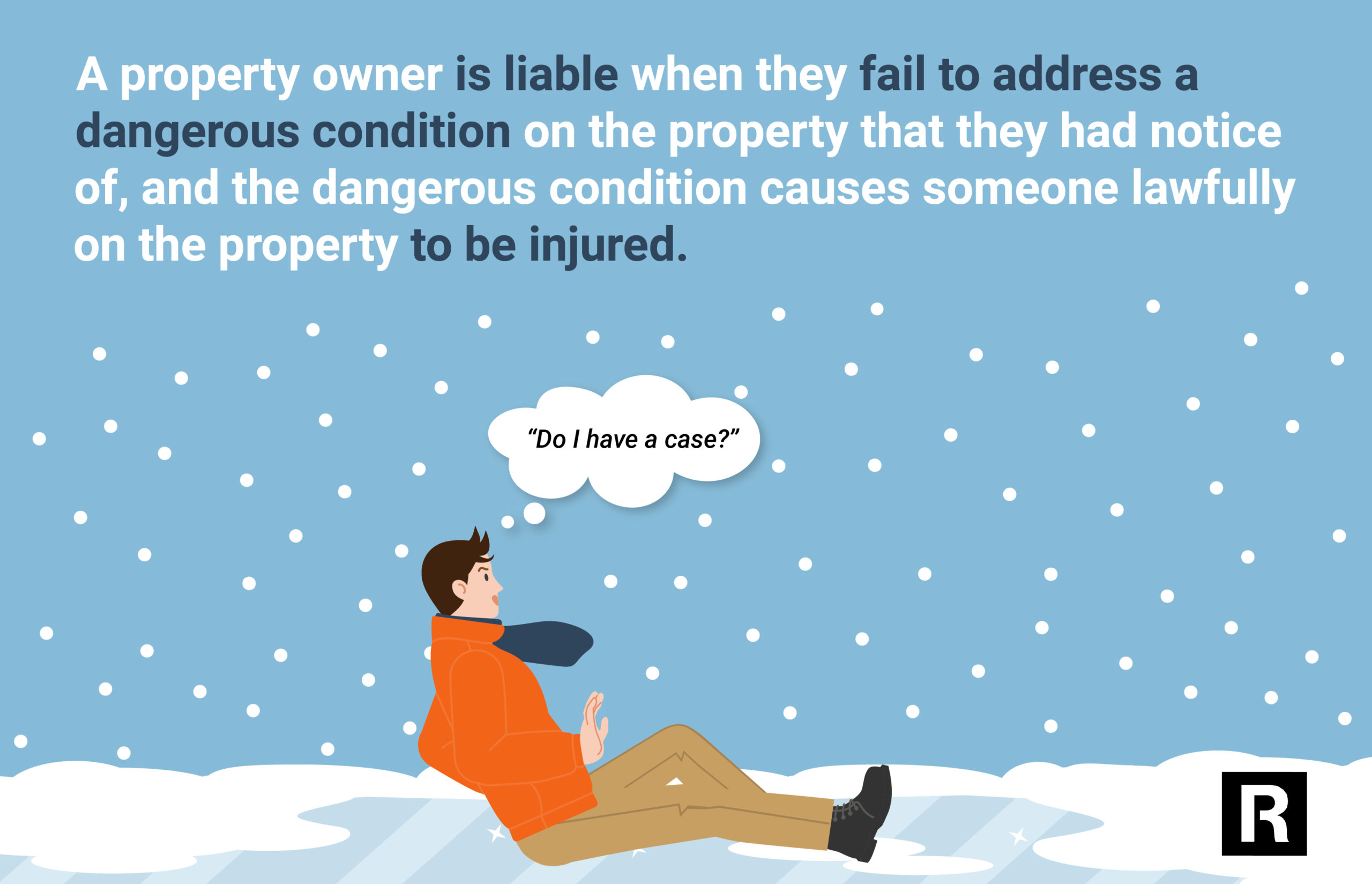 a property owner is liable when they fail to address a dangerous condition graphic