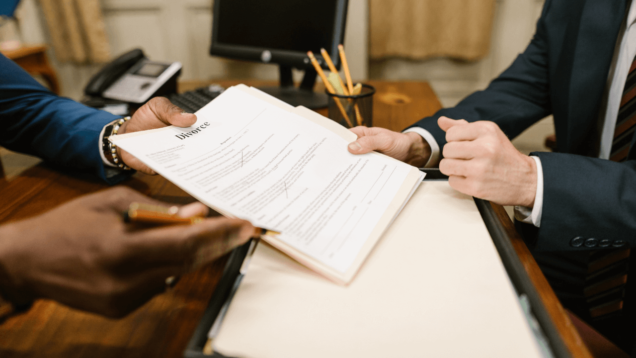 An attorney preparing the client for the divorce process