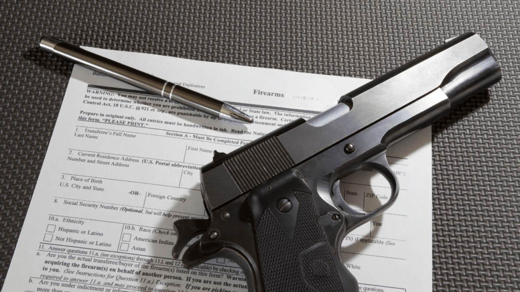 A gun FID application form